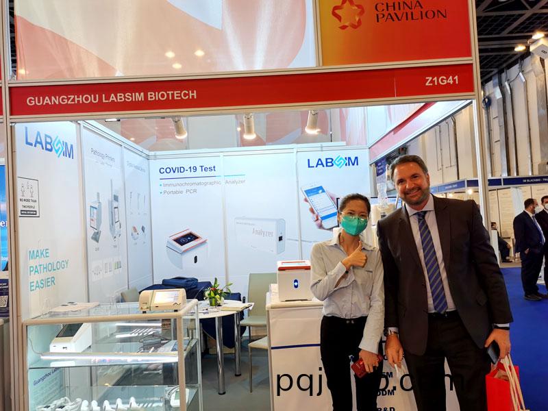 【展(zhan)會迴(hui)顧(gu)】藍(lan)勃(bo)生物(wu)精(jing)綵亮相2022 MEDLAB Middle East